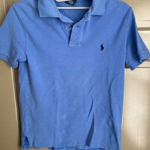 Dusty Blue Boys Polo Short Sleeve Shirt